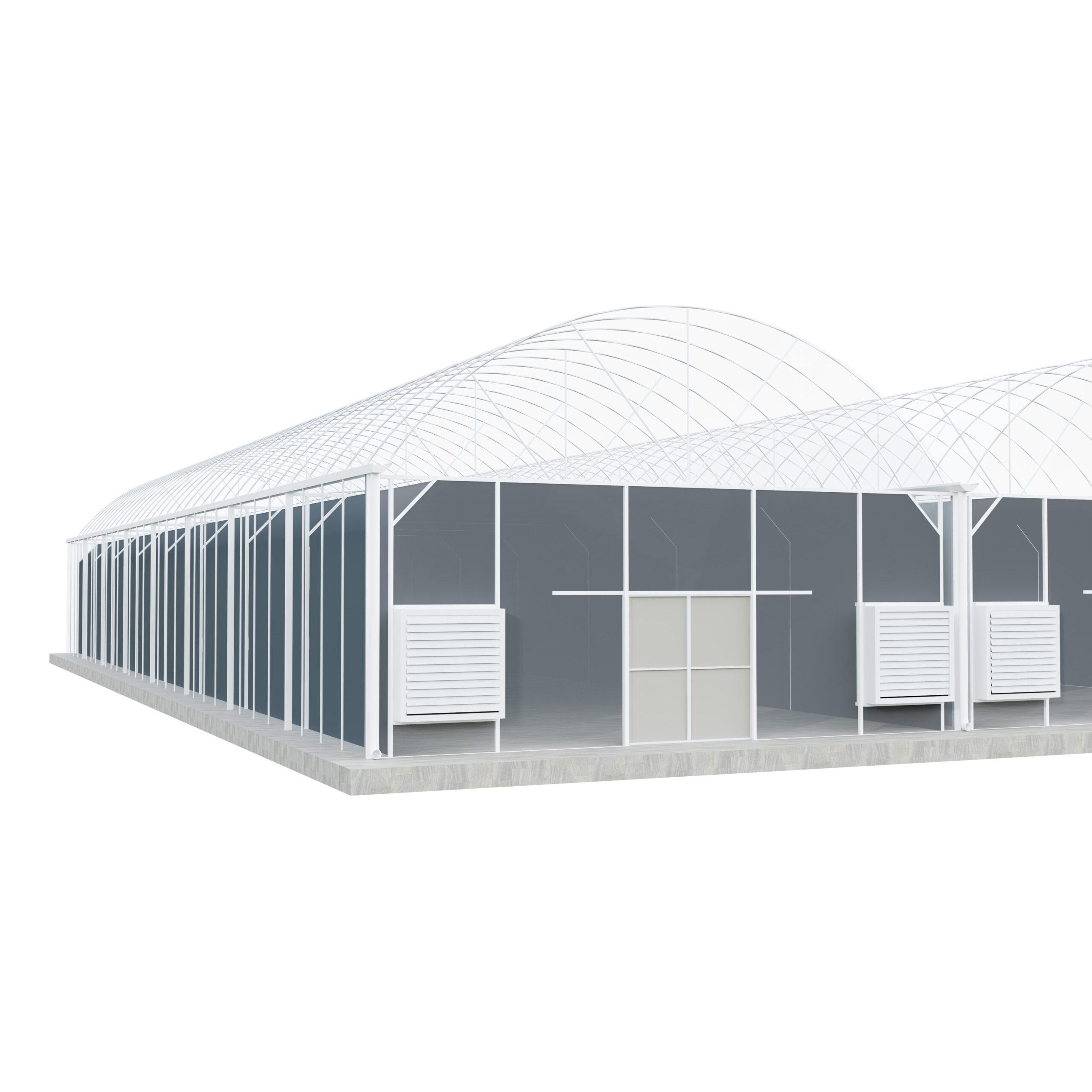 Commercial Large Hemp Medical Plants Greenhouse Durable Plastic Steel Construction with Blackout PC Sheet Cover for Agriculture