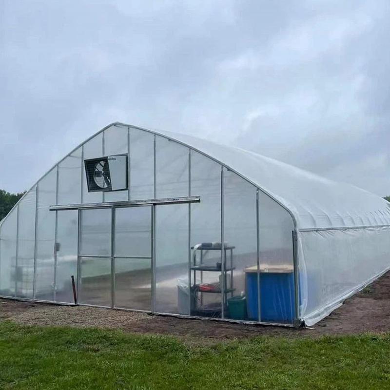 Commercial Single Span Film Tunnel Greenhouse