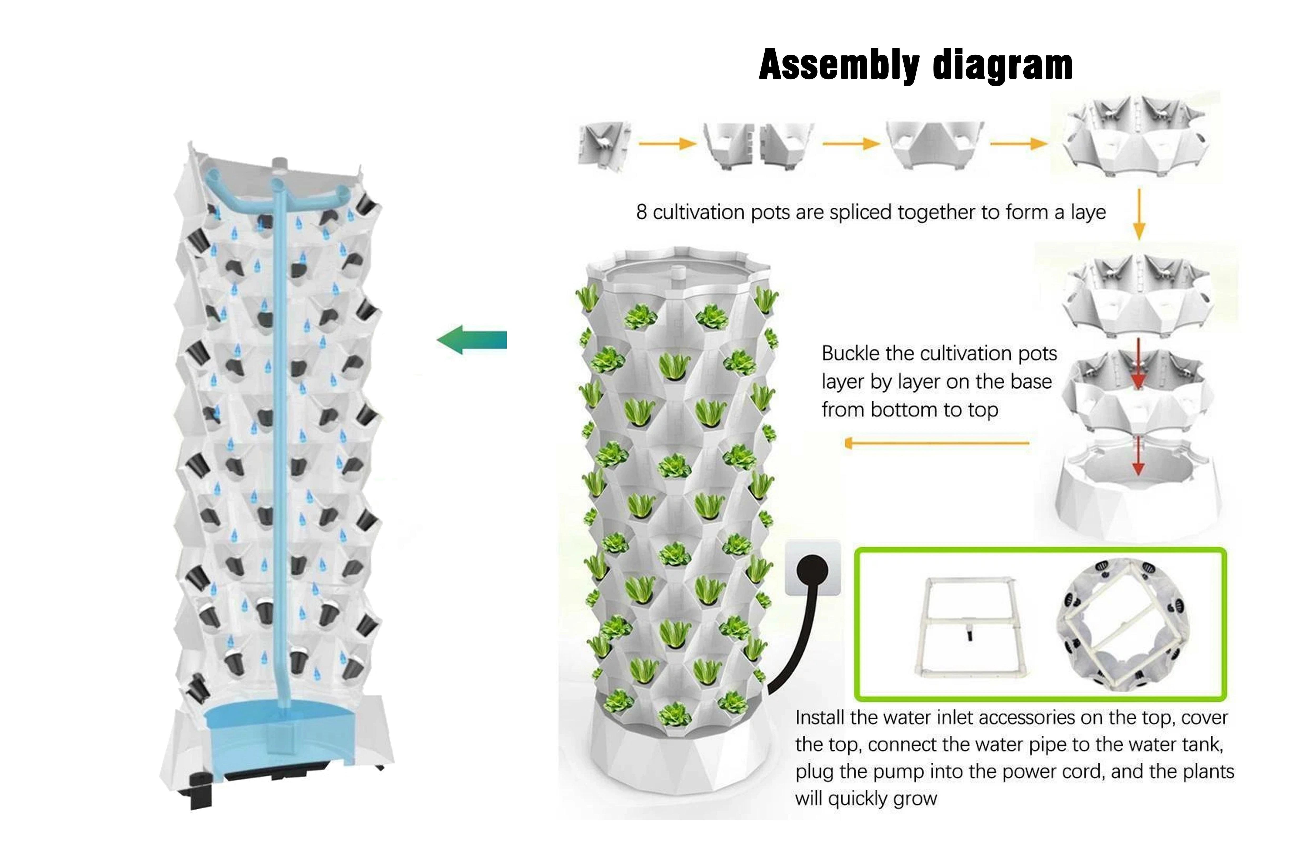 Space-Saving Hydroponics Pineapple Tower For Greens And Strawberries