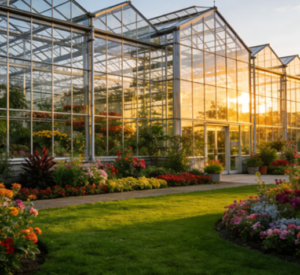 low cost linked modernization glass greenhouse